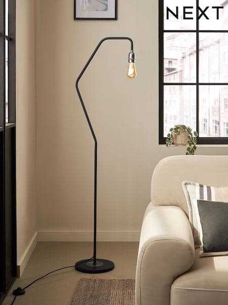 Black Brooklyn Floor Lamp (163276) | £60