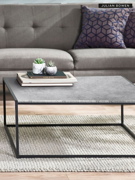 Julian Bowen Grey Staten Square Coffee Table (163306) | £135