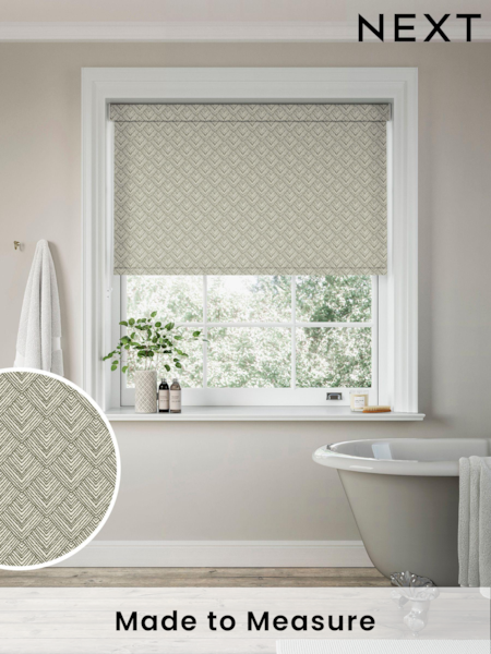Green Drawn Geo Made to Measure Roller Blind (163475) | £57