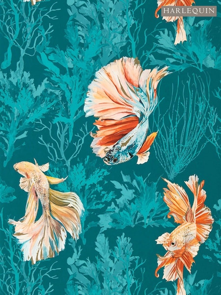 Harlequin Blue Halfmoon 10.05M Wallpaper (163813) | £102