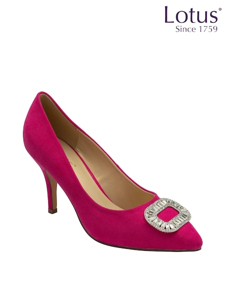 Lotus Pink Stiletto Heel Court Shoes (164011) | £70