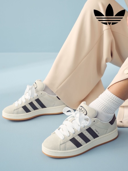 adidas Originals White/Black Campus 00s Trainers (164260) | £90
