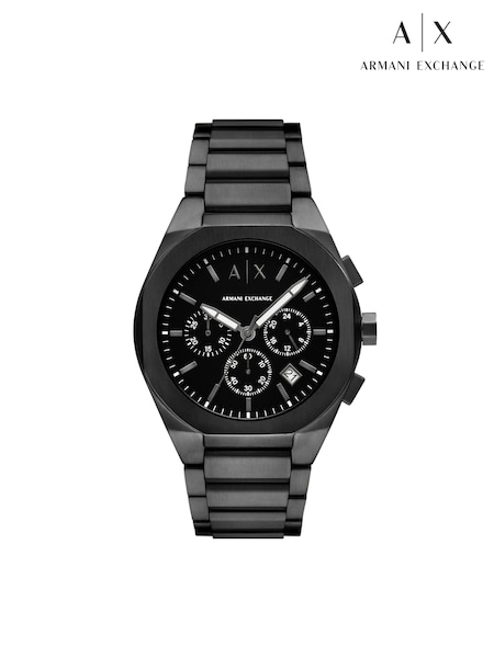 Black - Regular Armani Exchange Sync Chronograph Stainless Steel Watch