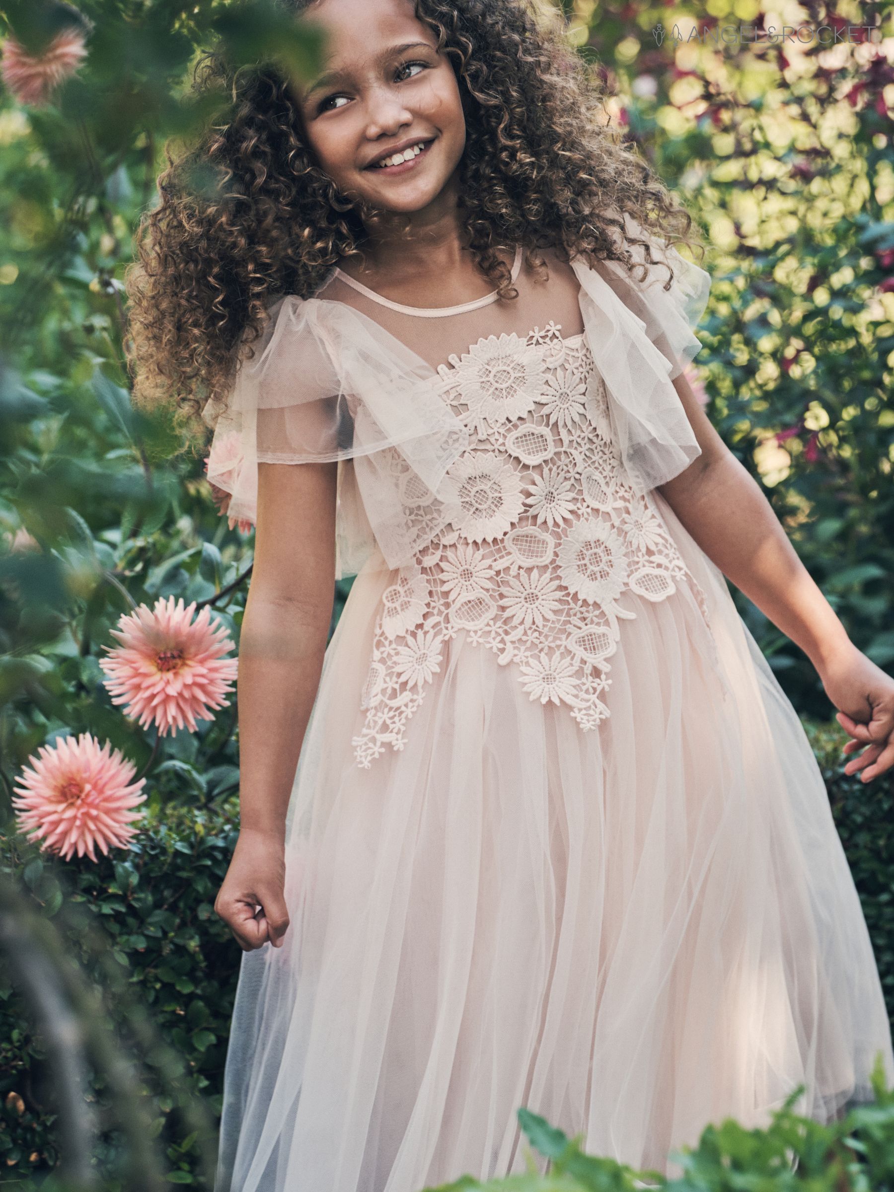 Lace flower girl sale