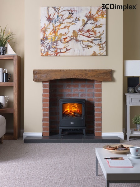 Dimplex Matt Black Evandale Electric Stove Fireplace (166200) | £480