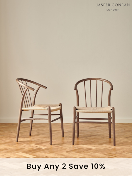 Jasper Conran London Set of 2 Walnut Bray Dining Chairs (167258) | £399