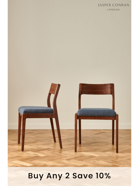 Jasper Conran London Set of 2 Navy Belgrave Dining Chairs (167348) | £550