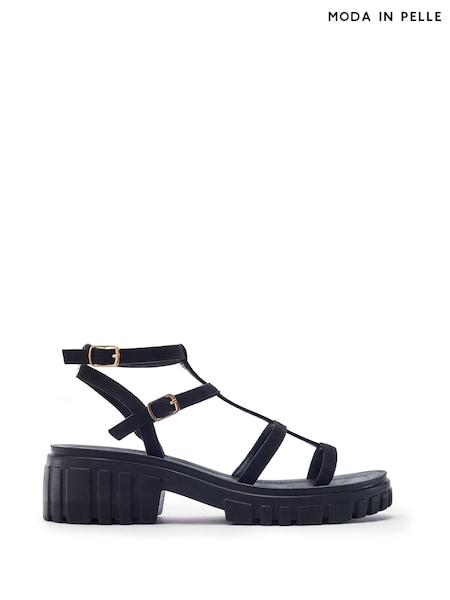 Black - Moda In Pelle Karyna Gladiator Chunky Sandals