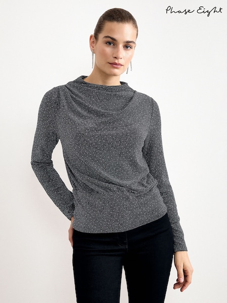 Silver - Phase Eight Frosty Sparkle Top