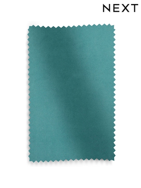 Teal Blue Soft Velvet Upholstery Swatch (168865) | £0