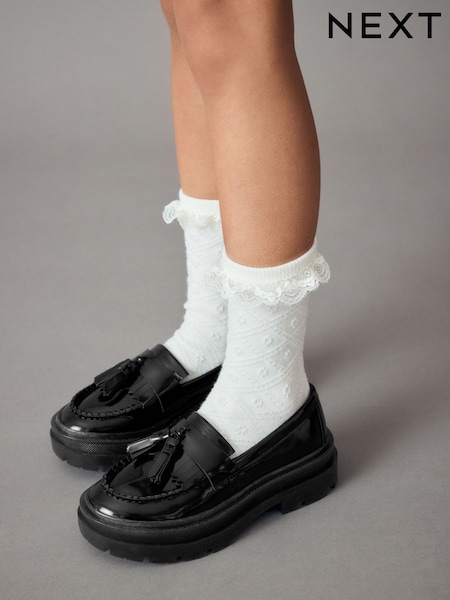 Black Chunky School Shoes (168942) | £38 - £45
