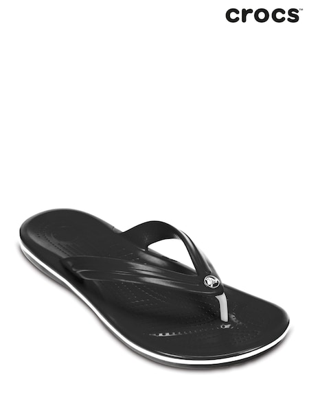 Crocs Black Crocband Flip Sandals (169372) | £35