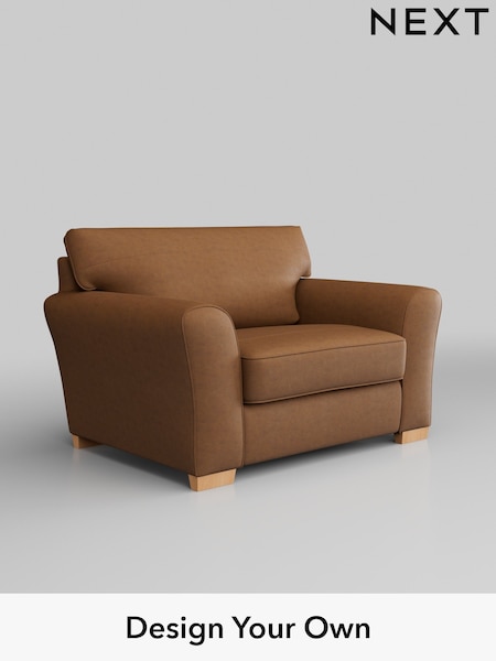 Antiqued Leather/Light Tan Brown Michigan Leather (171479) | £1,325