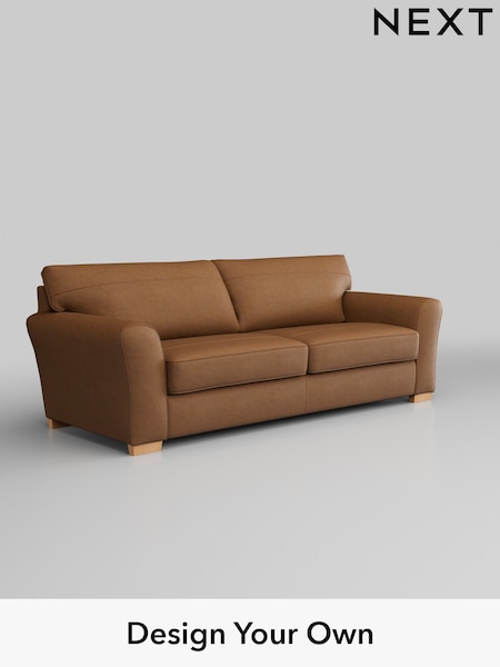Antiqued Leather/Light Tan Brown Michigan Leather (171479) | £1,925