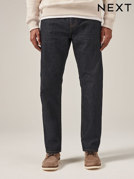 Blue Dark Straight Fit 100% Cotton Authentic Jeans (171923) | £20