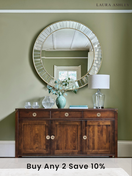 Laura Ashley Dark Chestnut Balmoral 3 Door 3 Drawer Sideboard (172264) | £1,100