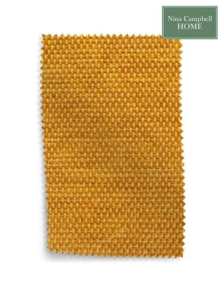 Nina Campbell Ochre Yellow Whistler Upholstery Swatch (172547) | £0