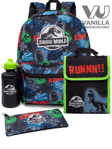 Vanilla Underground Black Jurrasic World 4 Piece Back To School Set (172700) | £33
