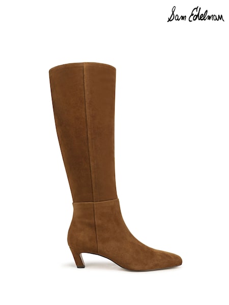 Brown - Sam Edelman Perla Regular Fit Knee High Boots