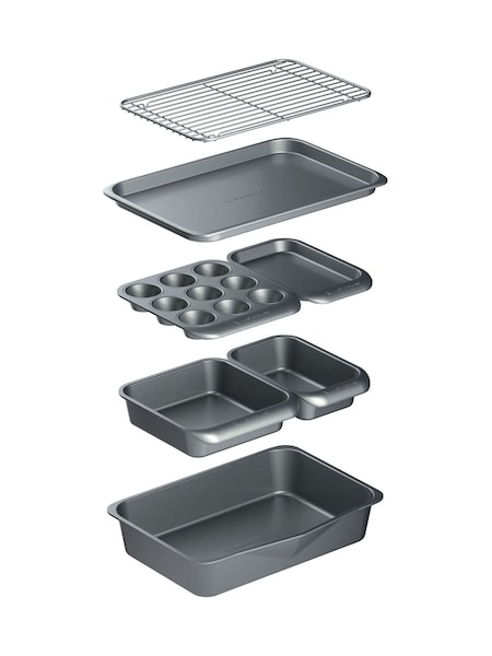 Masterclass Grey Stacking 7 Piece Bakeware Set (174562) | £64