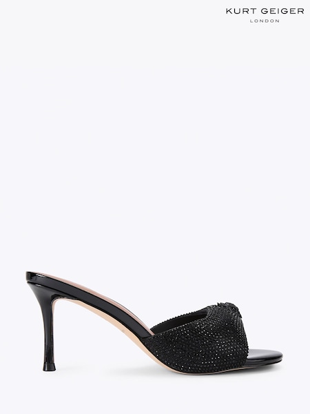 Black - Kurt Geiger London Oxford Heel Mule Dr Sandals