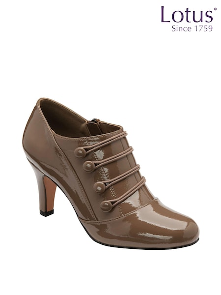Lotus Natural Patent Zip-Up Shoes Boots (175068) | £70