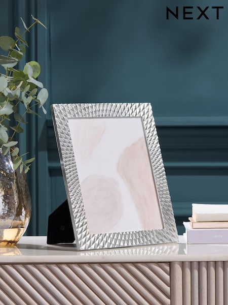 Silver Geometric Photo Frame (175381) | £12 - £16