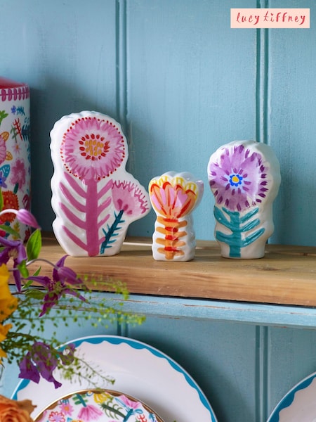 Lucy Tiffney Floral Ornaments Pack Of 3 (176239) | £20