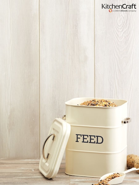 Kitchencraft Cream Living Nostalgia Garden Pet Food Tin (177354) | £30