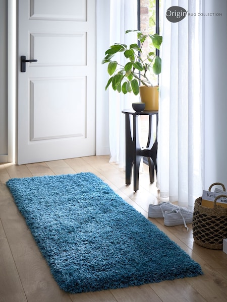 Origin Rug Collection. Dark Teal Chicago Runner (177491) | £65