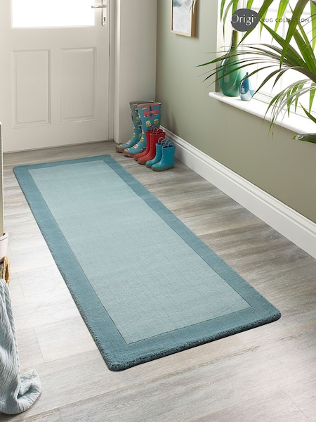 Origin Rug Collection. Duck Egg Blue Runner (177517) | £90