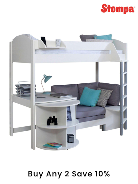 Stompa White Noah D High Sleeper (177913) | £915
