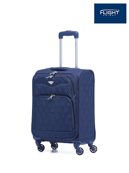 Flight Knight Navy 55x40x20cm Ryanair Priority Soft Case Cabin Carry On Suitcase Hand Luggage (178152) | £55