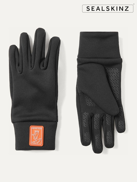 Black - Sealskinz Bedon Water Repellent Nano Fleece Gloves