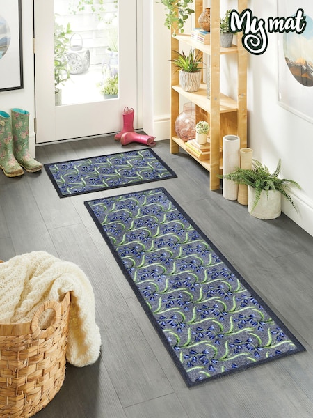 My Mat Blue Blubells Washable Nylon Doormat (178817) | £20