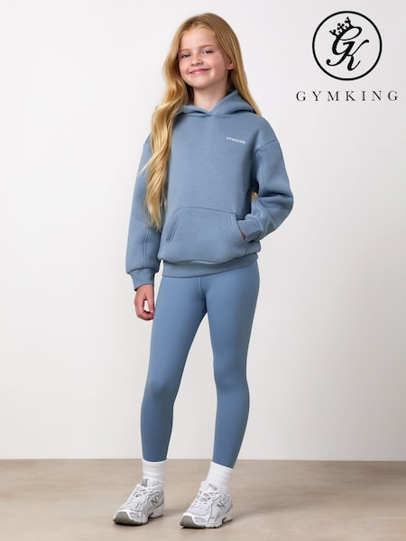 Blue - Gym King 365 Relaxed Fit Hoodie