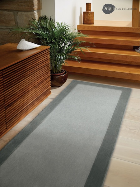 Origin Rug Collection. Grey Borders Rug (179005) | £80 - £385