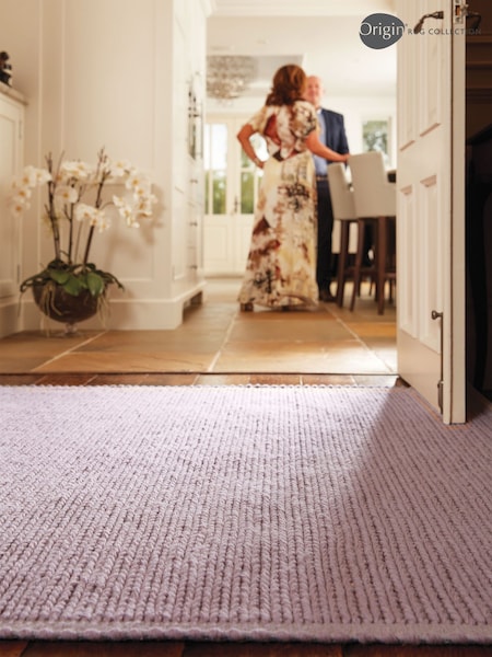 Origin Rug Collection. New Blush Cable Rug (179259) | £270 - £790