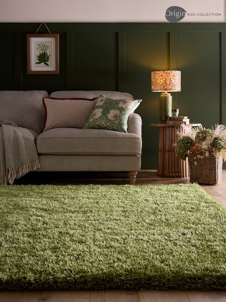 Origin Rug Collection. Olive Green Chicago Rug (179278) | £65 - £275