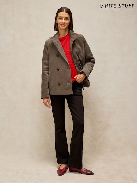Natural - White Stuff Kaia Velvet Jacket