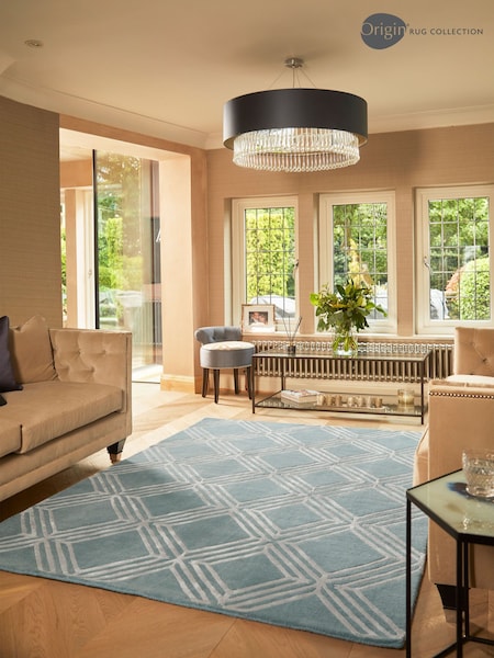 Origin Rug Collection. Blue Estelle Rug (179898) | £200 - £575