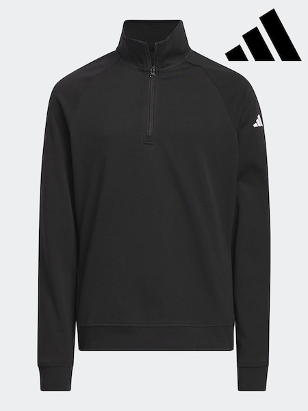 adidas Golf Quarter Zip Layer Black Sweatshirt (179971) | £30