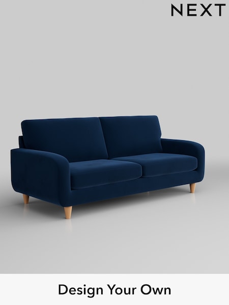 Plush Velvet Easy Clean/Navy Blue Camden (180180) | £1,099