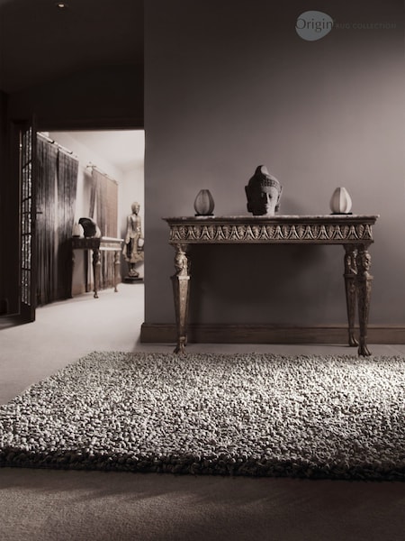 Rug Guru Dove Grey Maine Oyster Rug (180377) | £175 - £870
