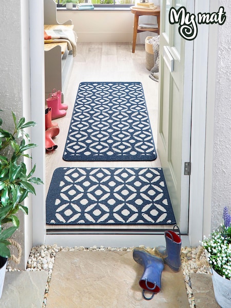 My Mat Navy Crescent Small Runner (180420) | £39