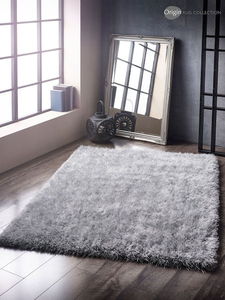 Origin Rug Collection. Charcoal Ritzy Rug (180604) | £100 - £175