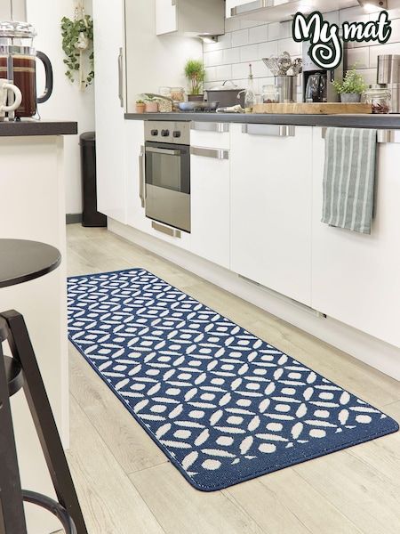 My Mat Navy Crescent Large Runner (180745) | £53