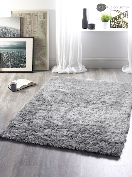 Origin Rug Collection. Silver Shimmer Rug (180794) | £60 - £185