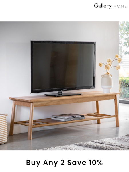 Gallery Home Natural Virginia Media Unit (180861) | £364