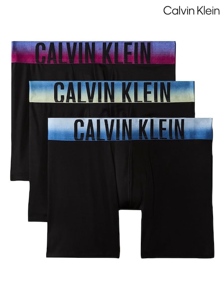 Blue - Regular Calvin Klein Boxer Briefs 3 Pack Intense Power